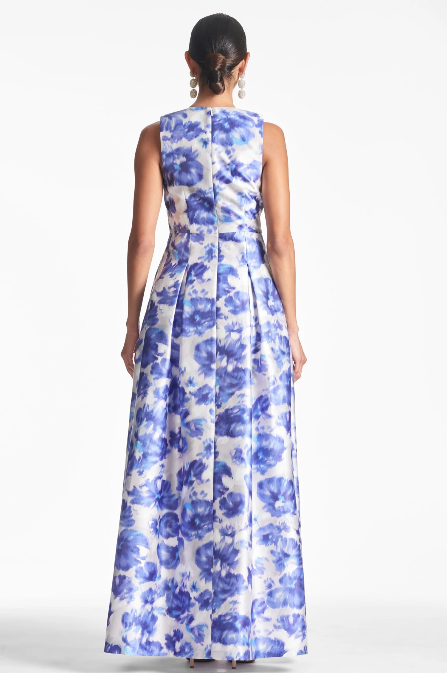 Brooke Gown - Azure Watercolor Floral - Image 4