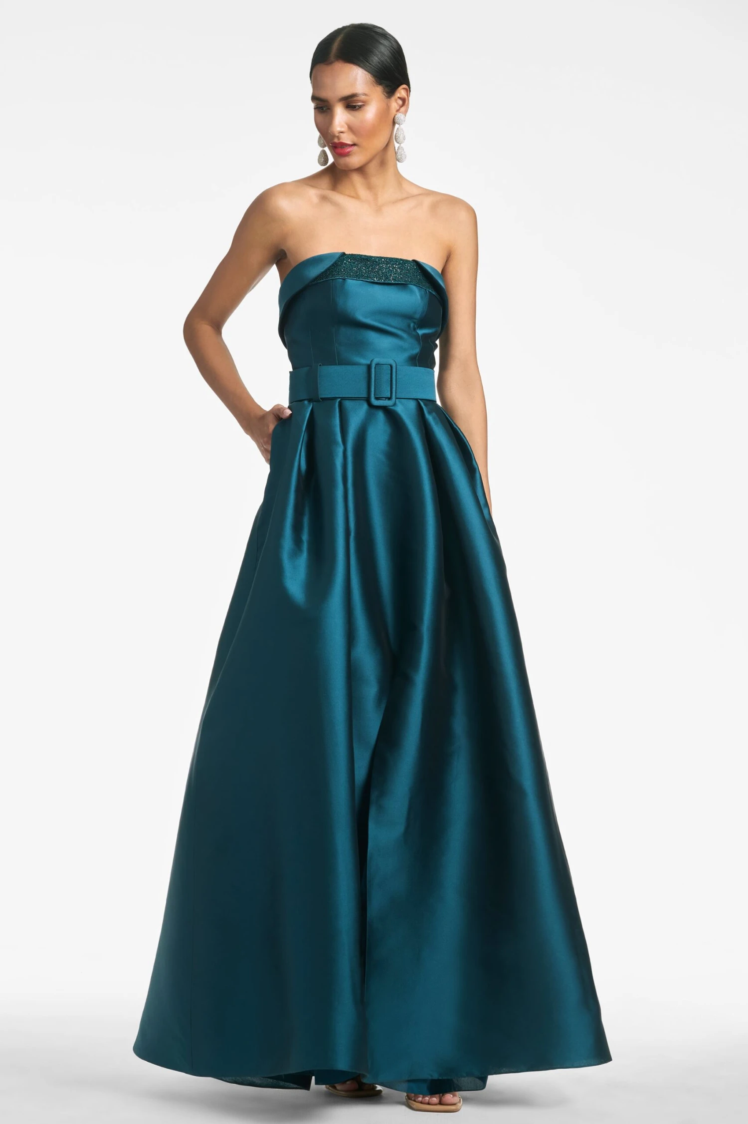 Ceri Gown - Deep Teal - Image 2