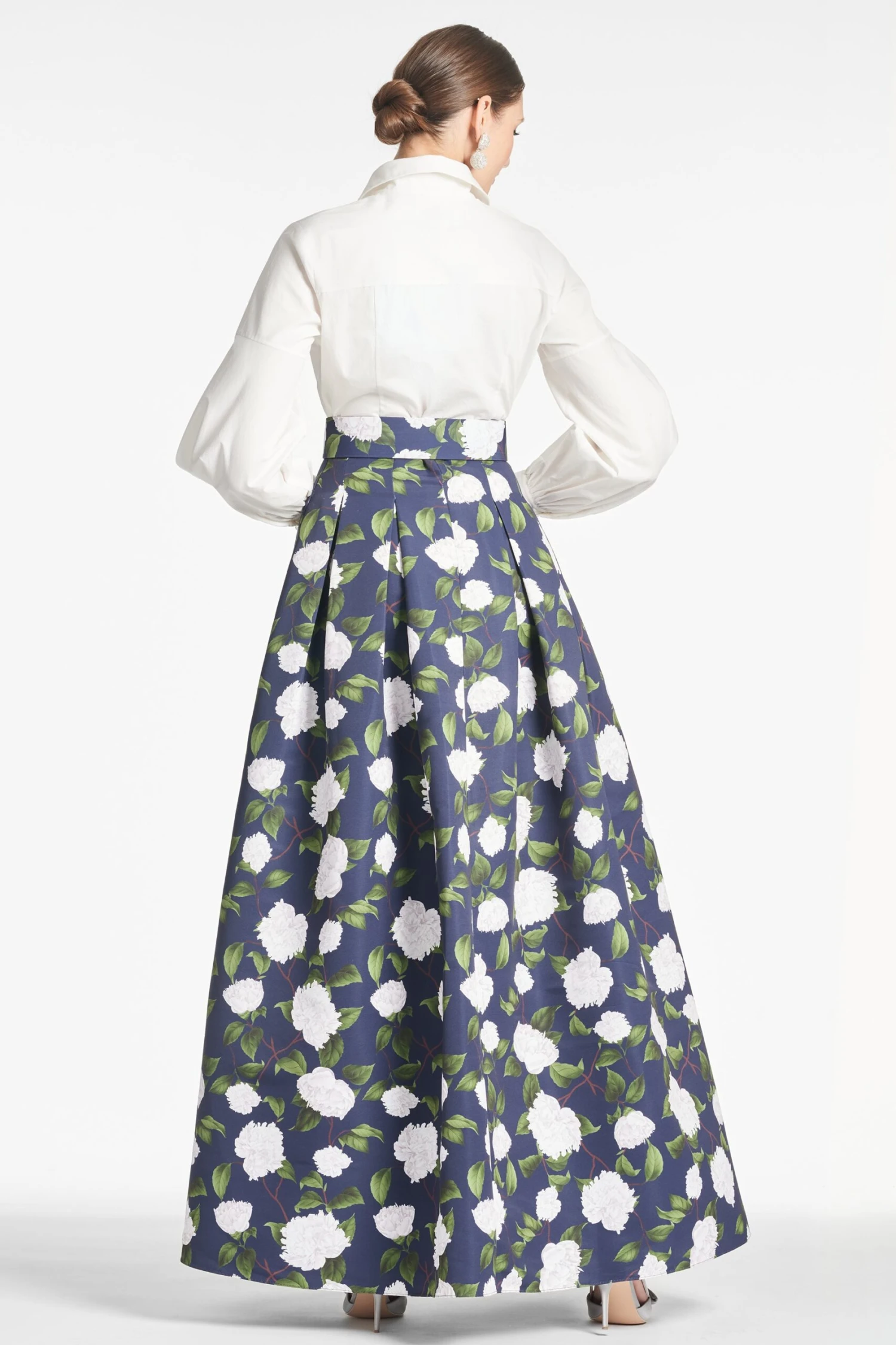 Florence Gown - Navy/Ivory Moonlit Garden - Image 3