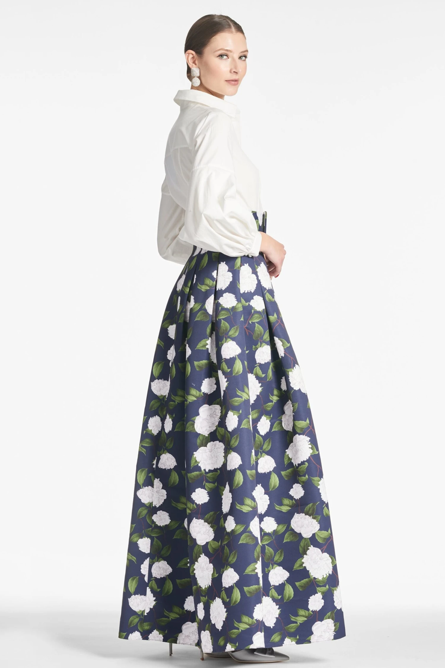 Florence Gown - Navy/Ivory Moonlit Garden - Image 2