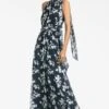 Kayla Gown - Navy Venetia Petal