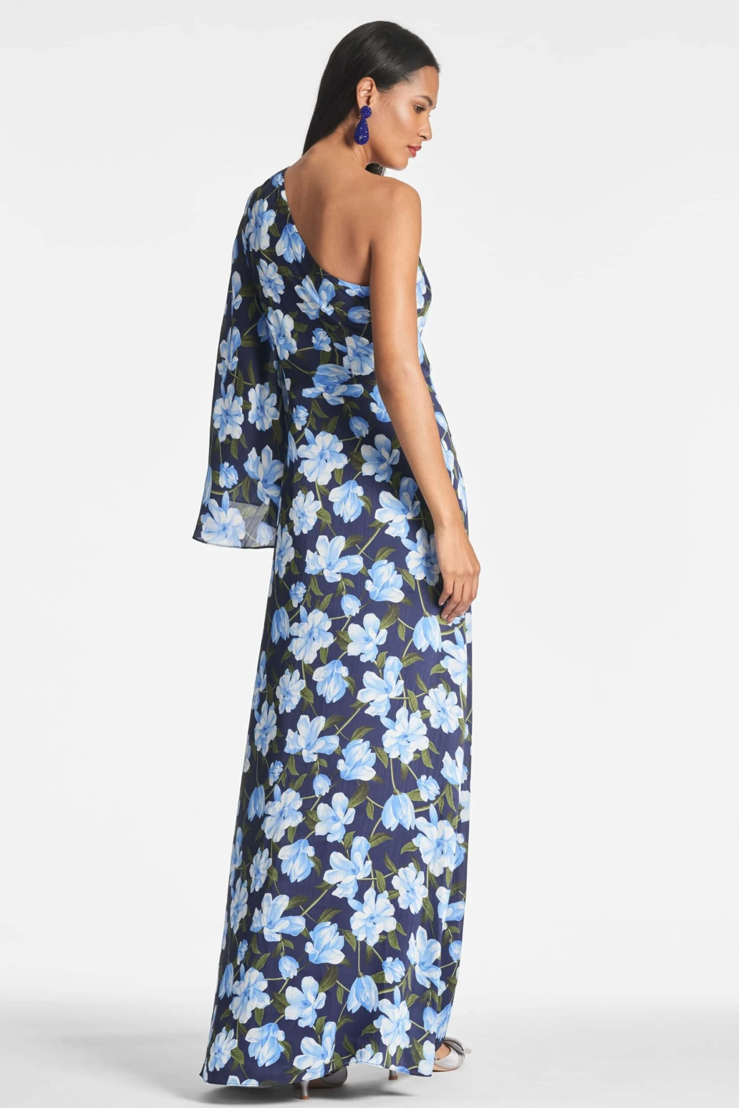 Keely Gown - Ocean Blue Magnolia - Image 3