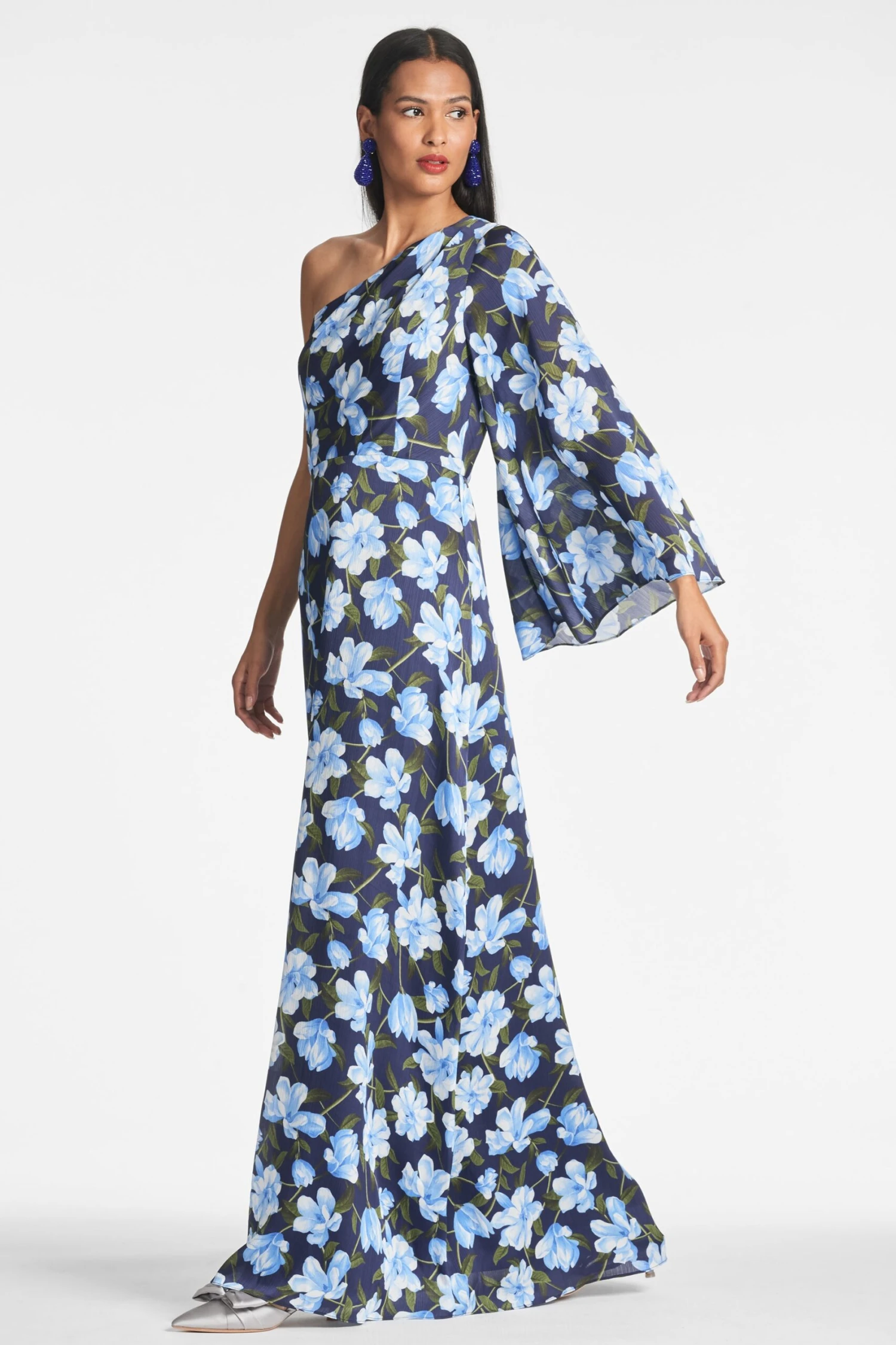 Keely Gown - Ocean Blue Magnolia - Image 2