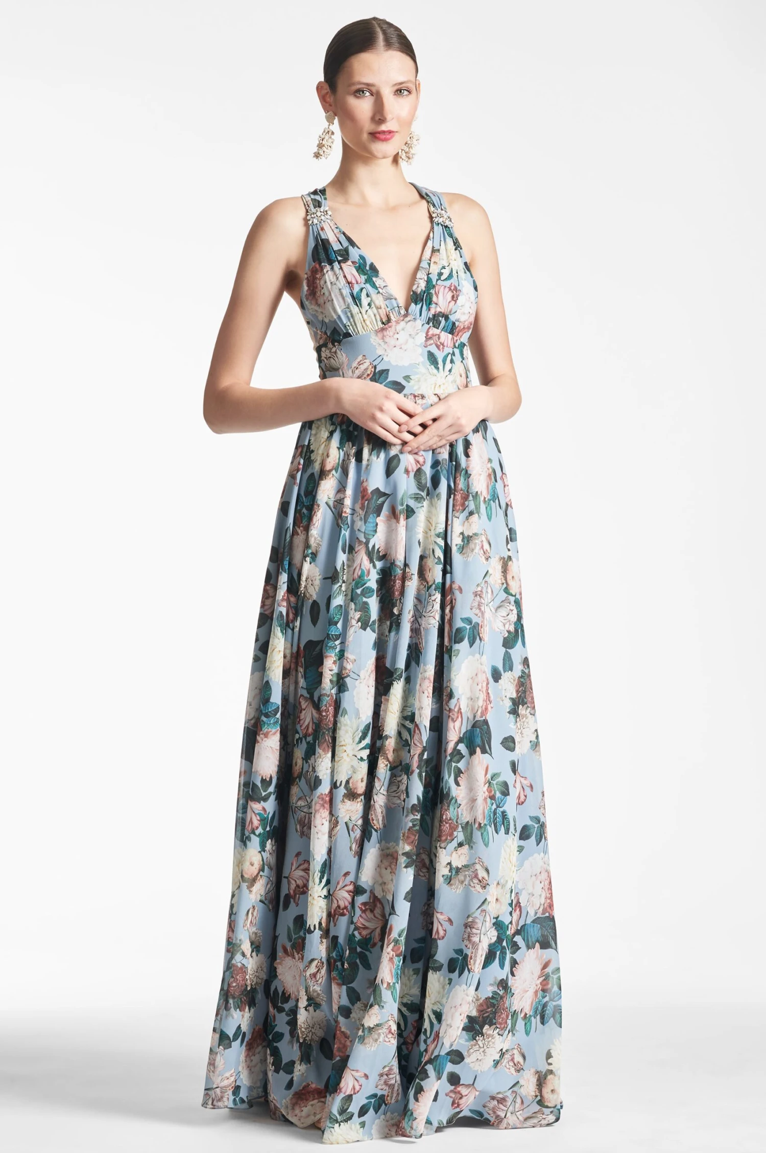 Kenzia Gown - Ice Blue Garden - Image 2