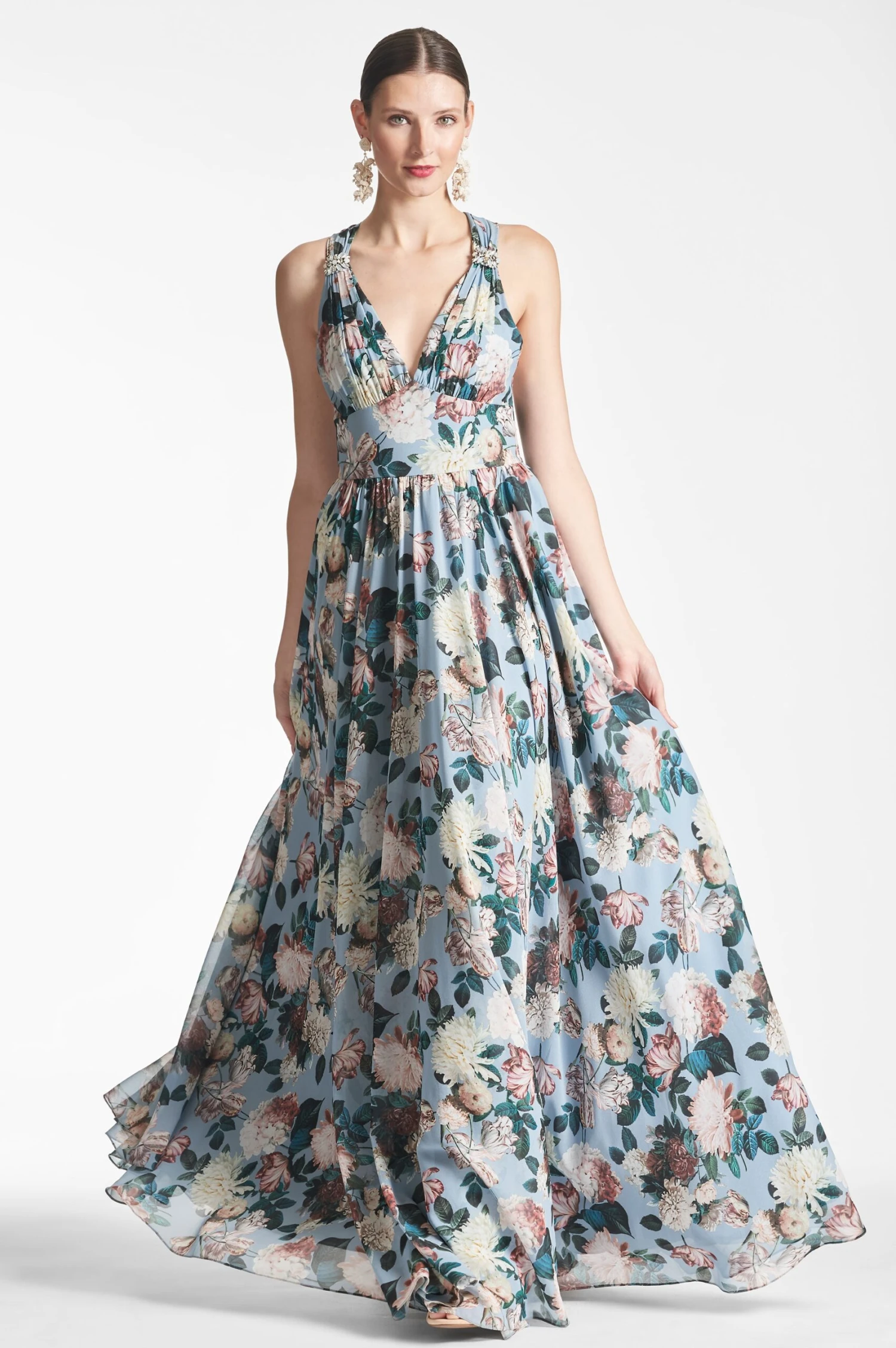 Kenzia Gown - Ice Blue Garden - Image 3