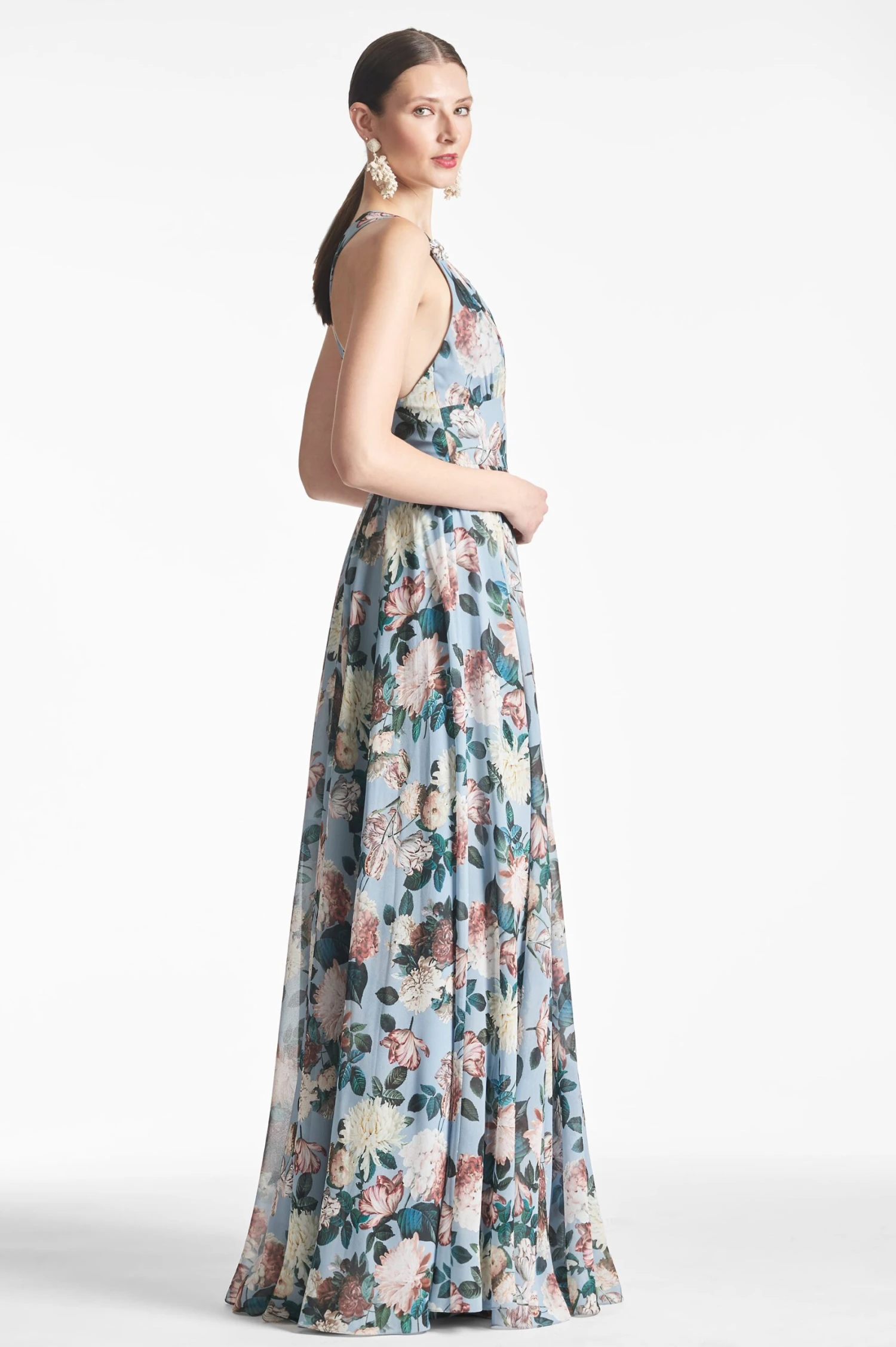 Kenzia Gown - Ice Blue Garden - Image 4