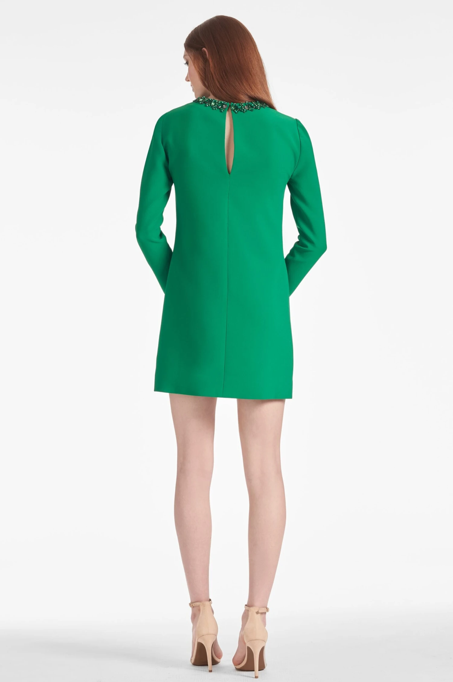 Embellished Lily Dress - Cadmium Green - Image 4