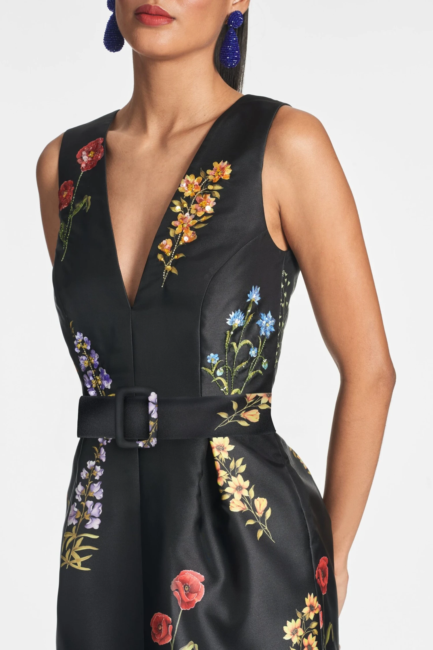 Marsden Gown - Noir Bouquet - Image 3