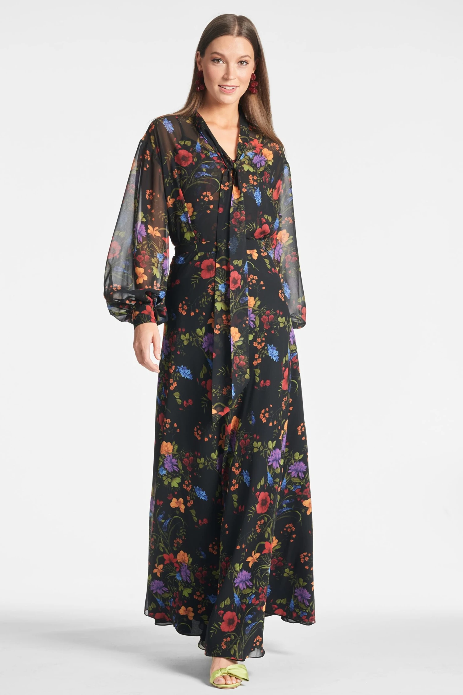 Nora Top - Noir Wildflower - Image 3