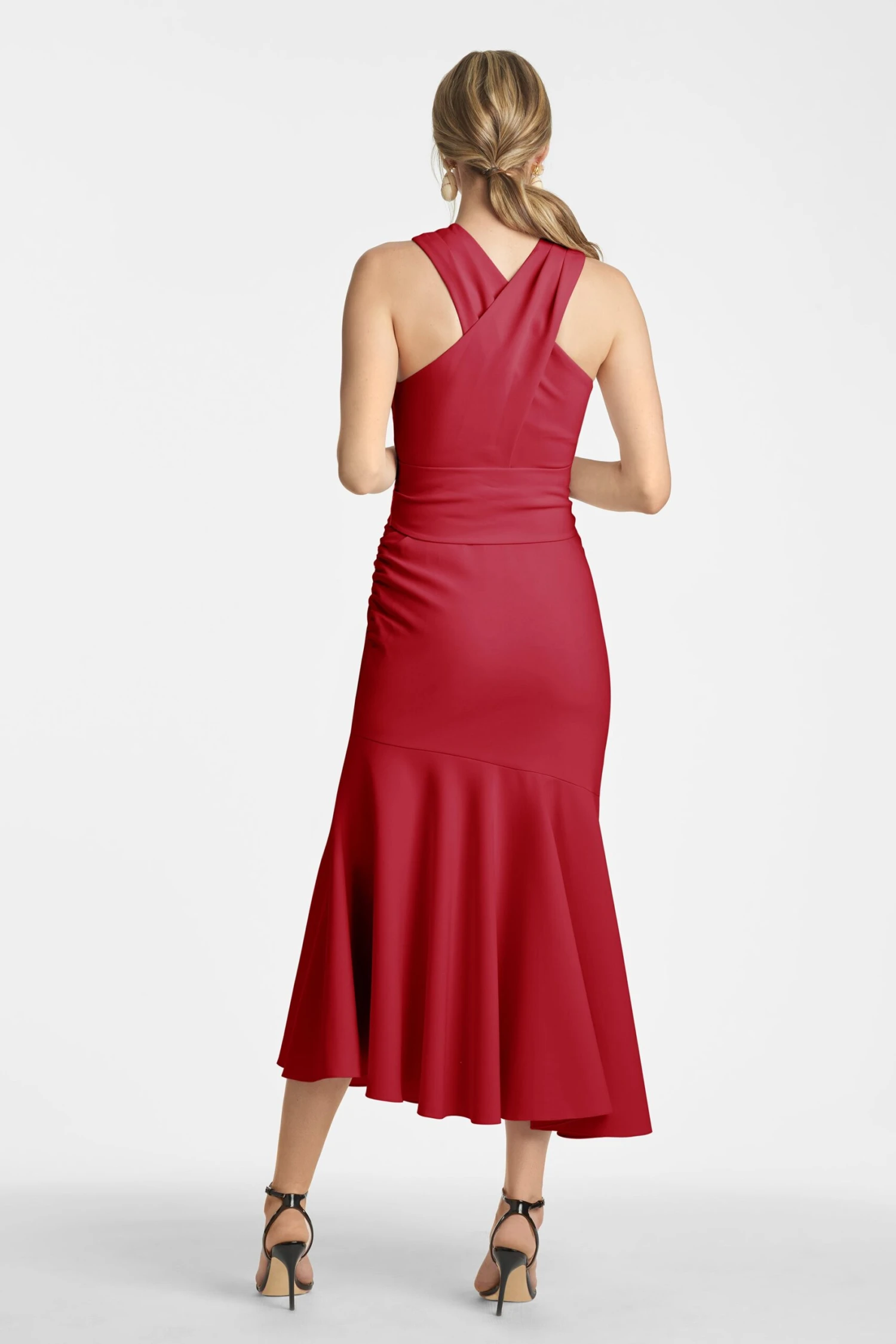 Naomi Dress - Dark Red - Image 4