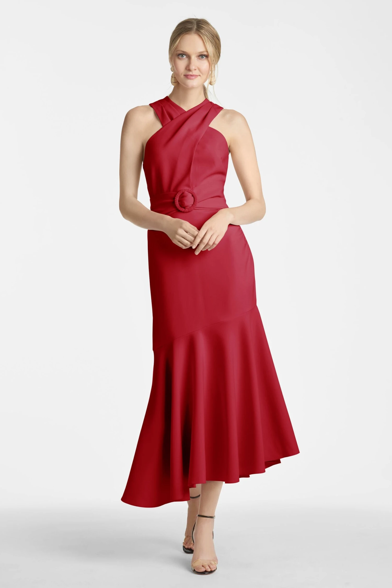 Naomi Dress - Dark Red - Image 2