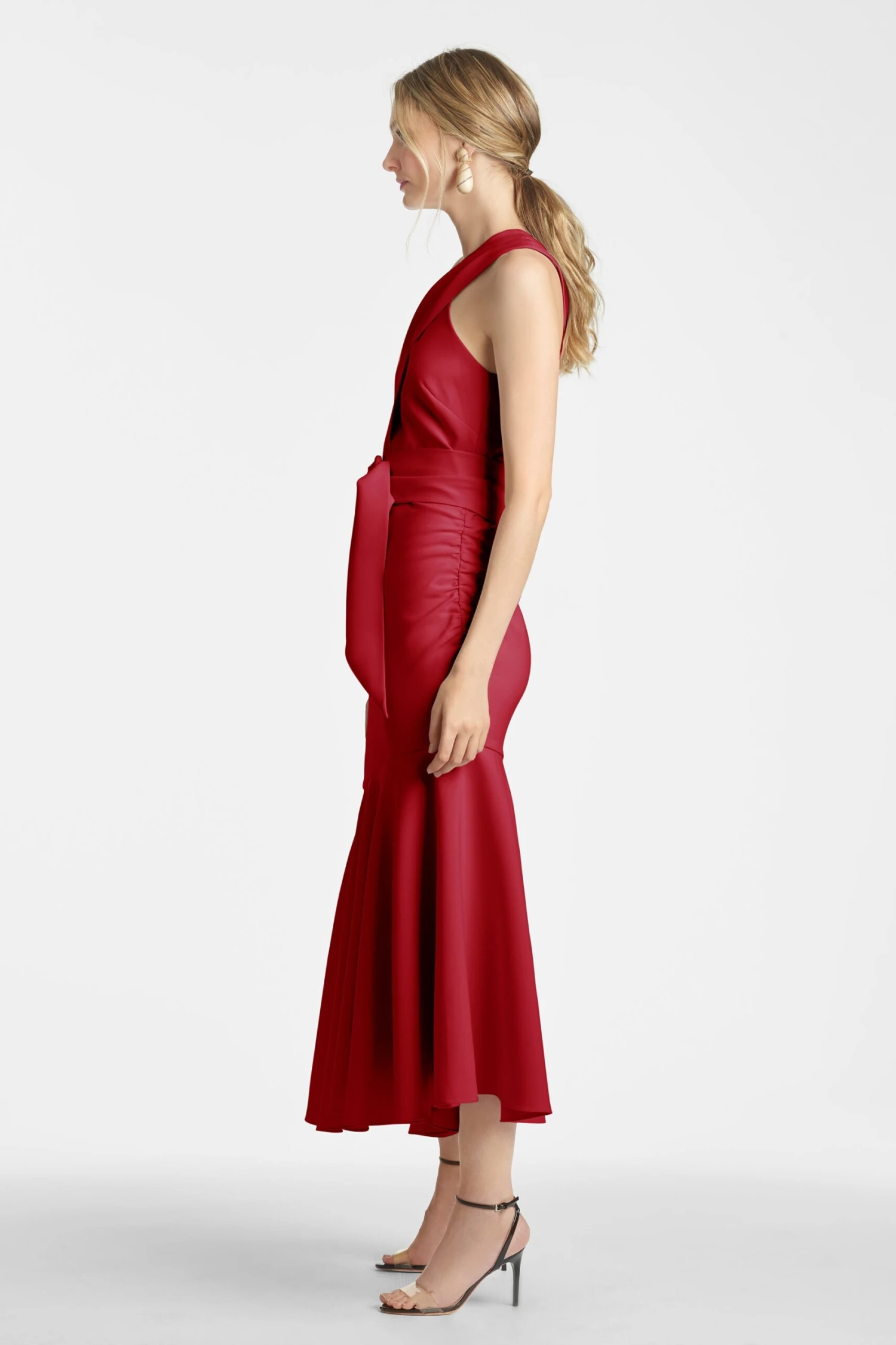 Naomi Dress - Dark Red - Image 3
