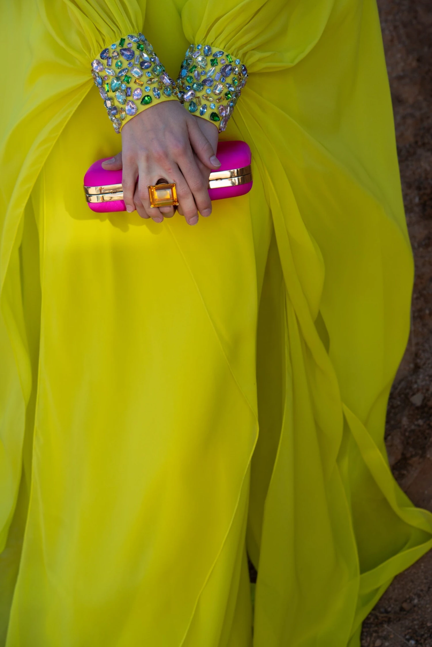 Aphrodite Gown - Neon Limeade - Image 7