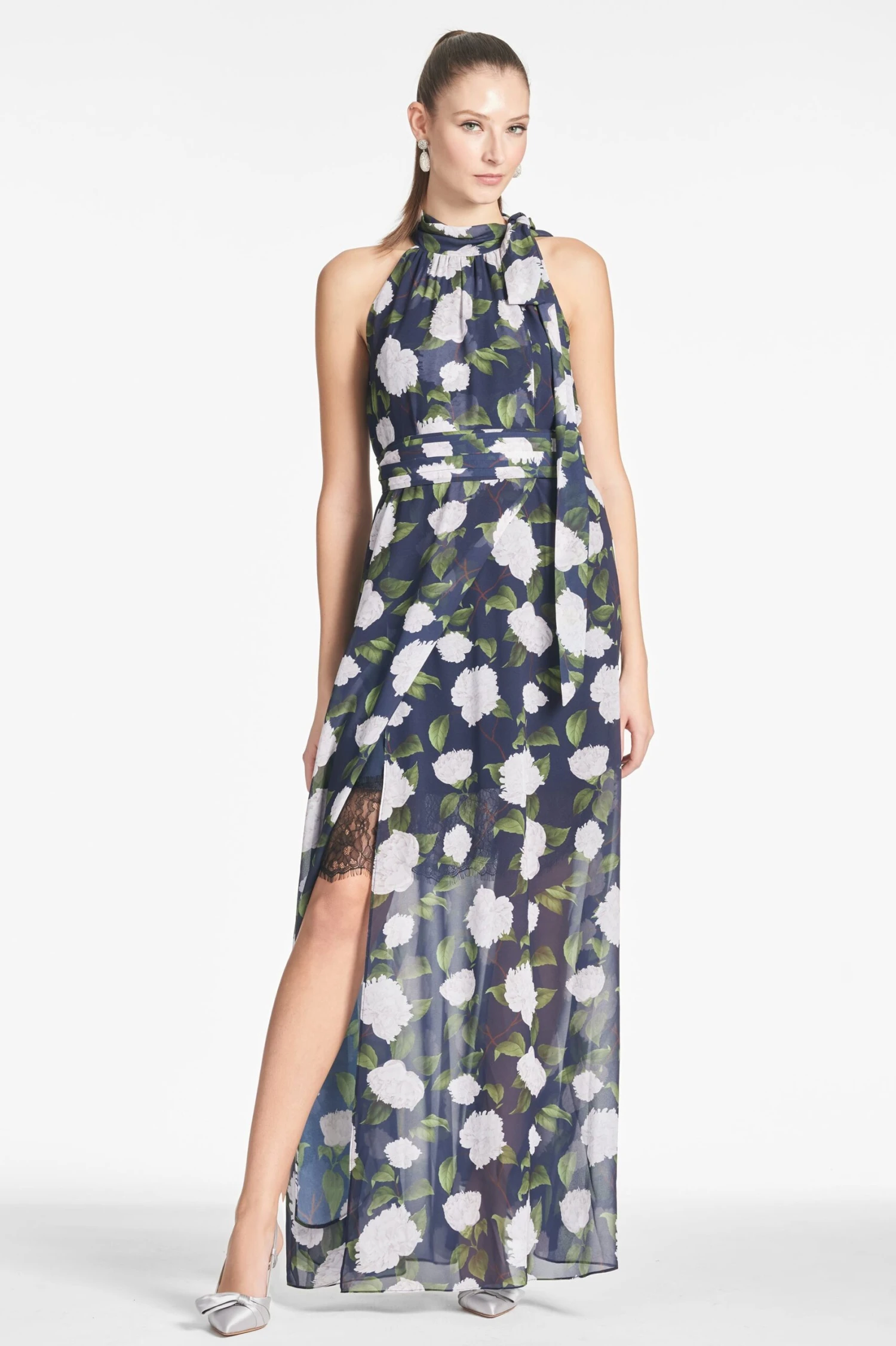 Selena Gown - Navy/Ivory Moonlit Garden - Image 2