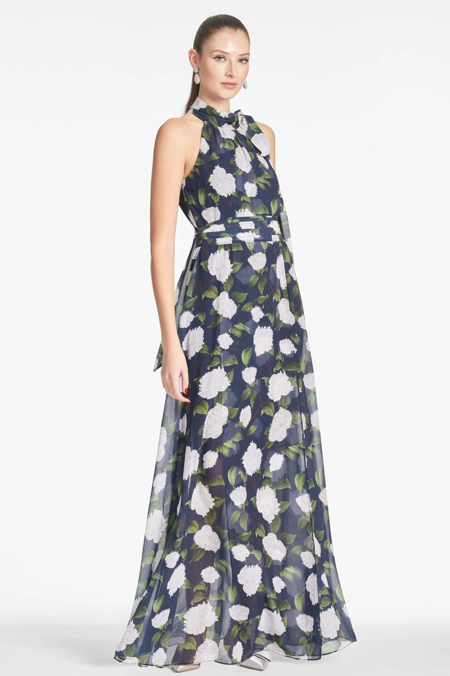 Selena Gown - Navy/Ivory Moonlit Garden - Image 3