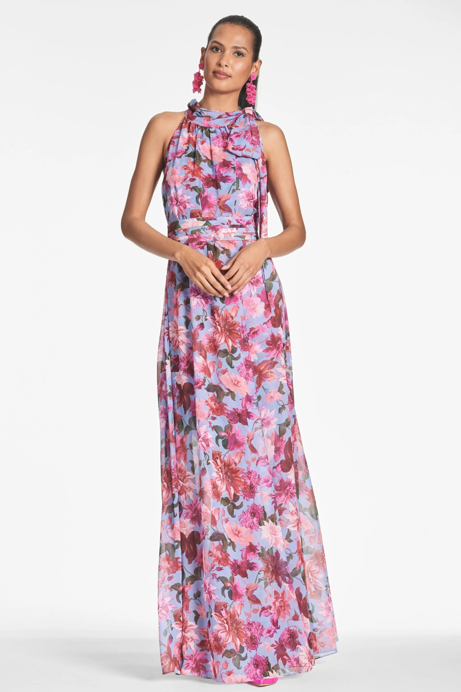 Selena Gown - Pink/Periwinkle Dahlia - Image 2