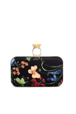 On The Rocks Clutch - Noir Wildflower
