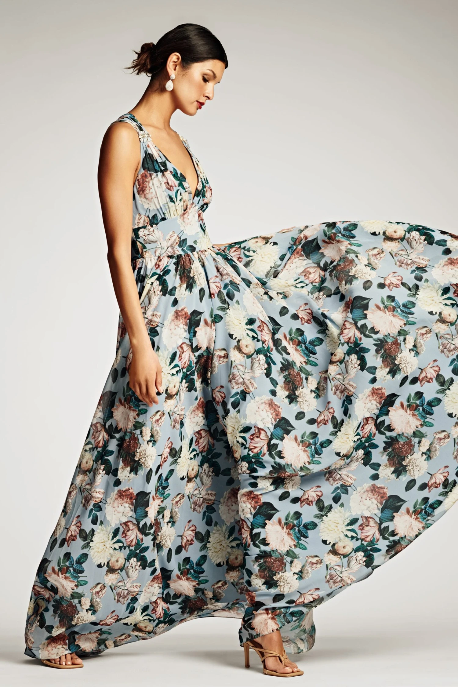 Kenzia Gown - Ice Blue Garden - Image 7