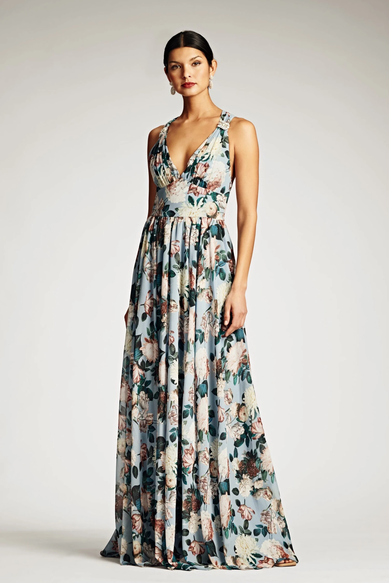 Kenzia Gown - Ice Blue Garden - Image 6