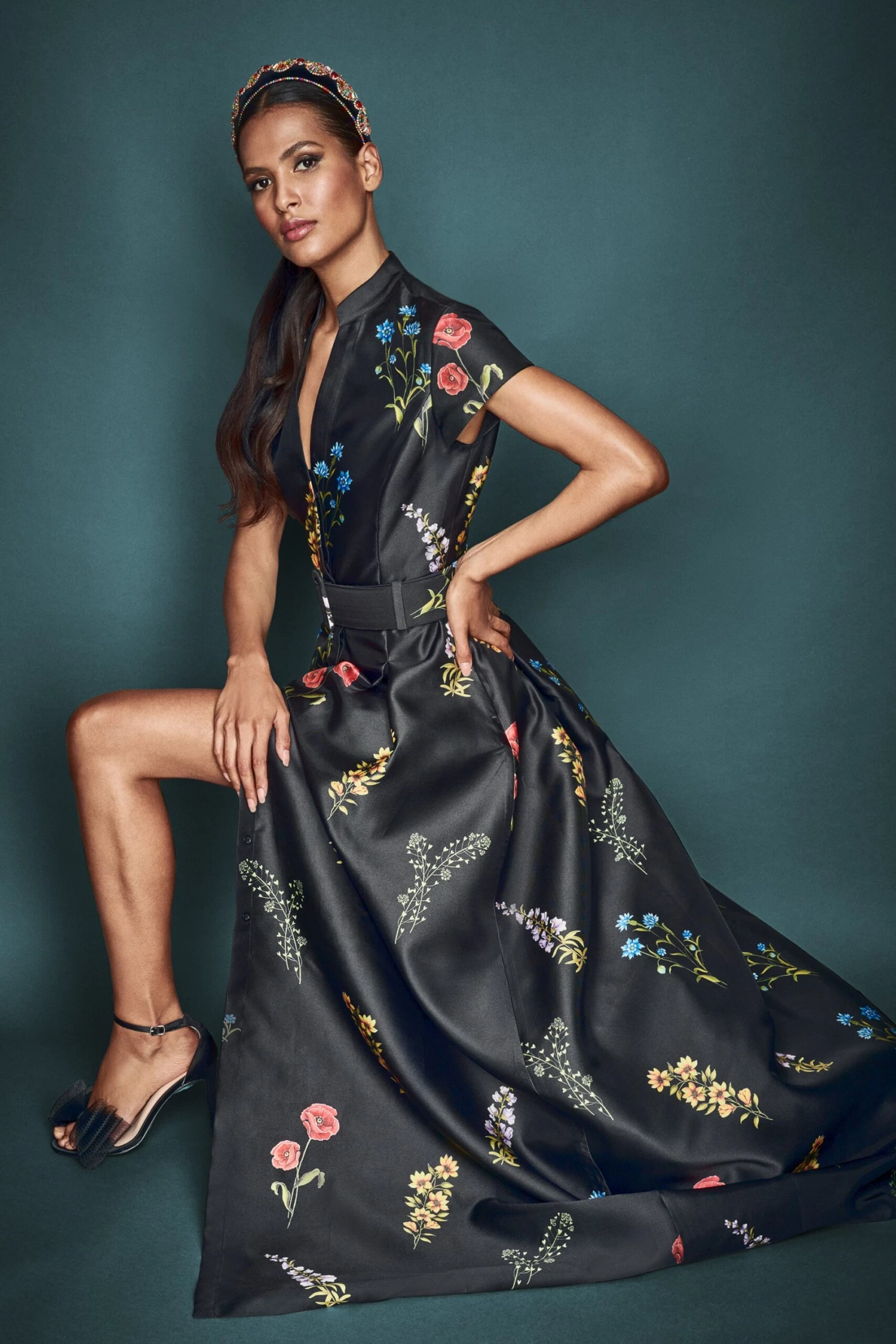 Marta Gown - Noir Bouquet - Image 6