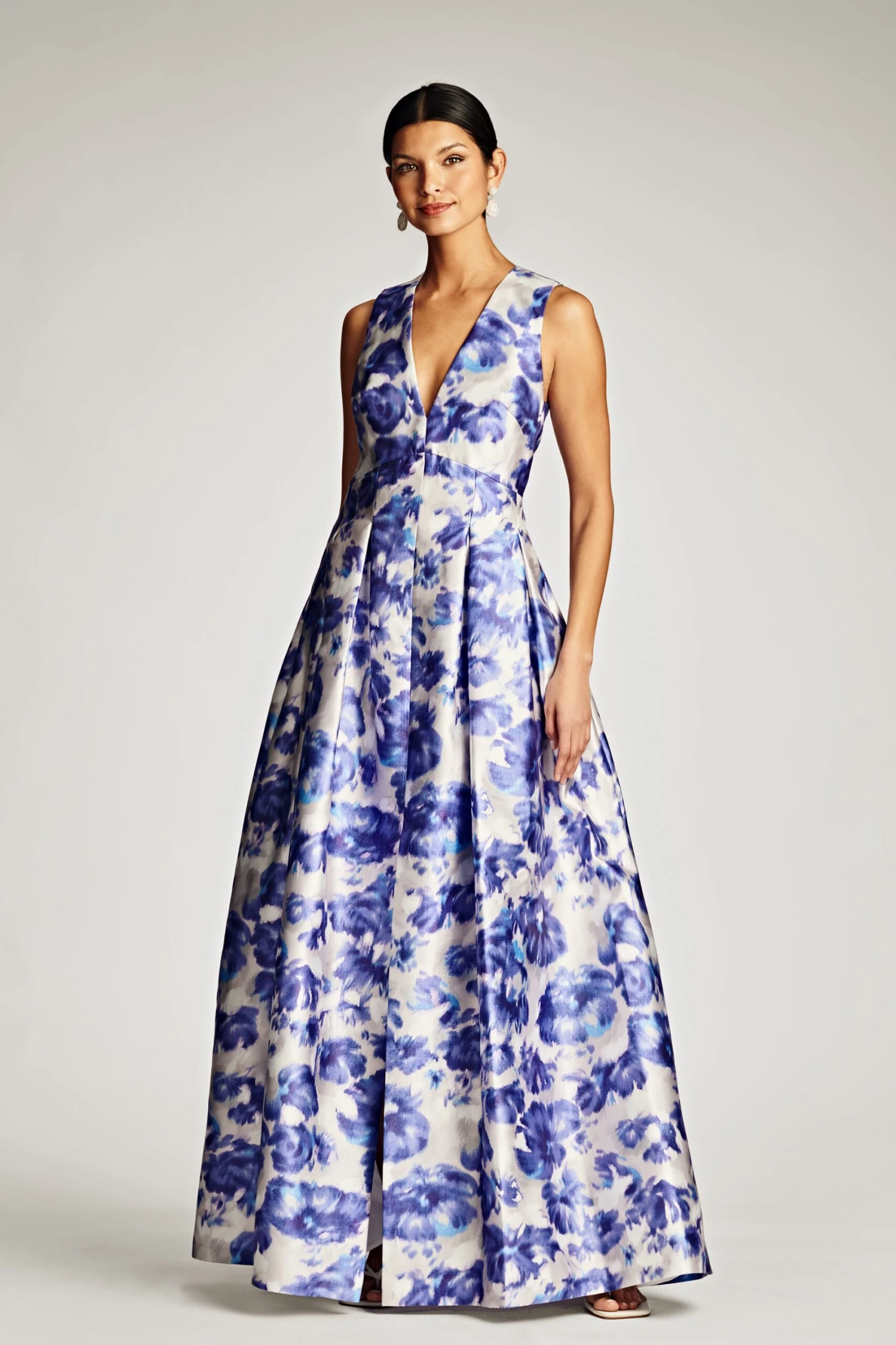 Brooke Gown - Azure Watercolor Floral - Image 5