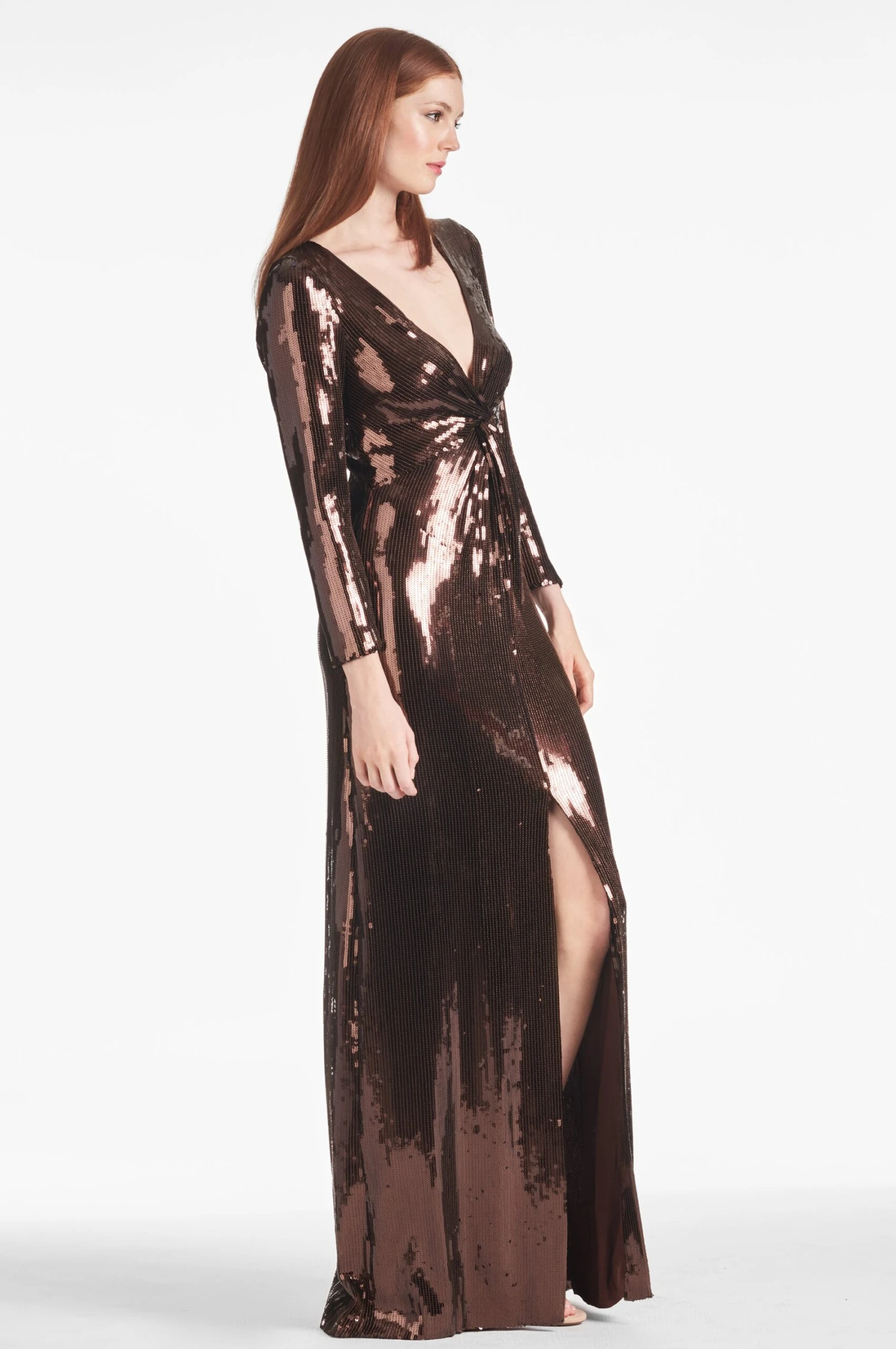 Sequin Talulla Gown - Espresso - Image 2