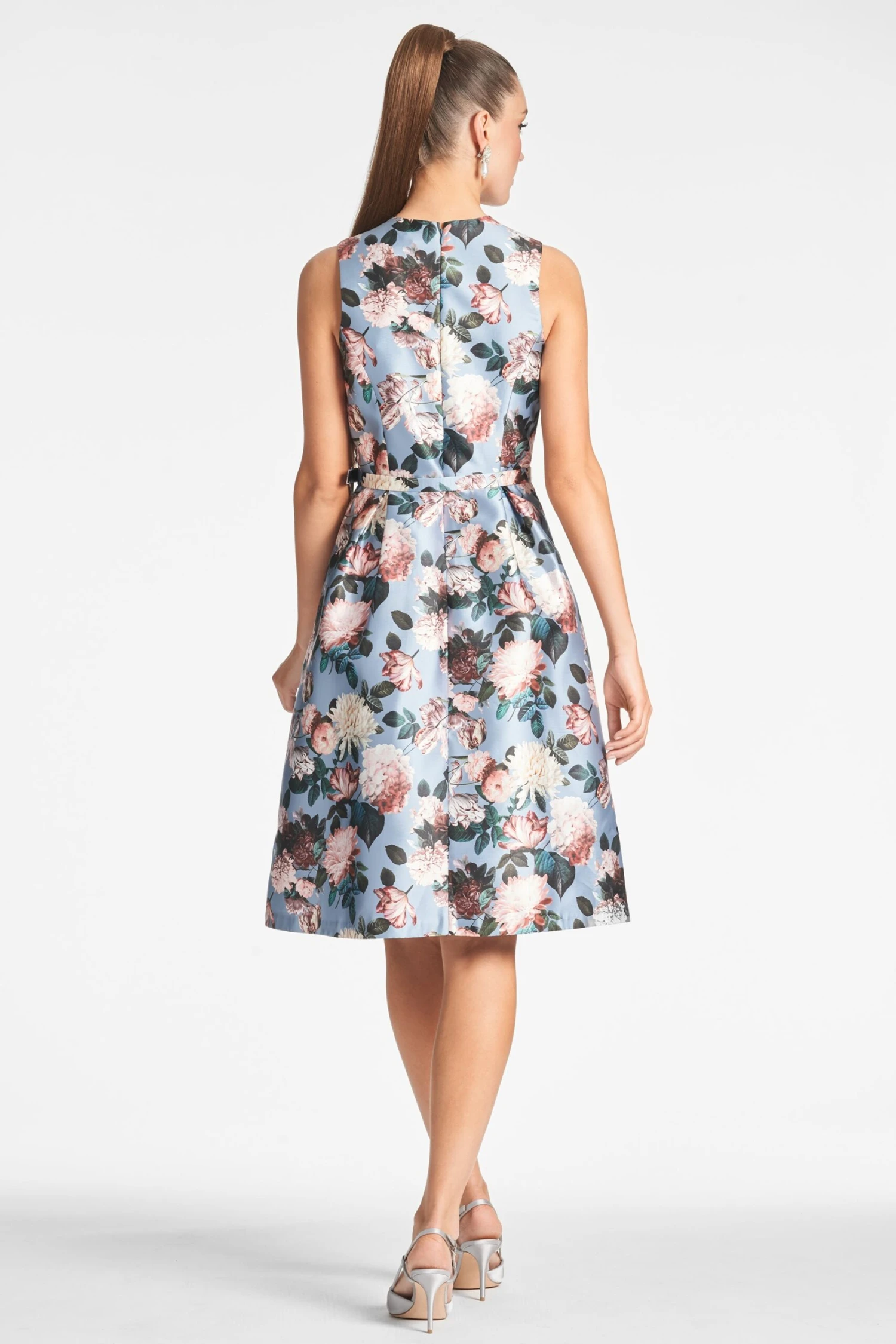 Tish Dress - Ice Blue Garden - Image 3