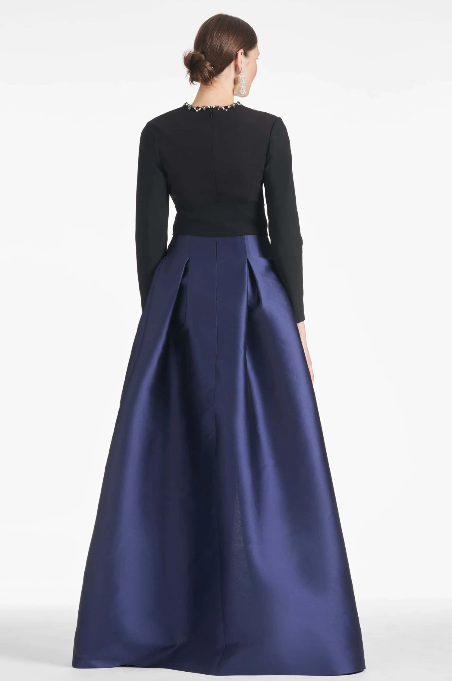Victoria Gown - Black/Navy - Image 4